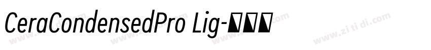 CeraCondensedPro Lig字体转换